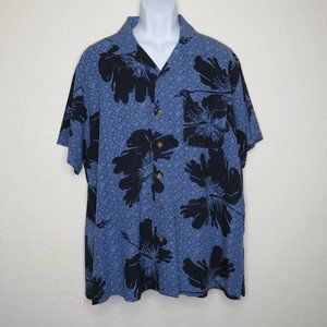 Milano Bay* Men's Short‎ Sleeve Button Down Straight Hem Floral Shirt~ Size XXL
